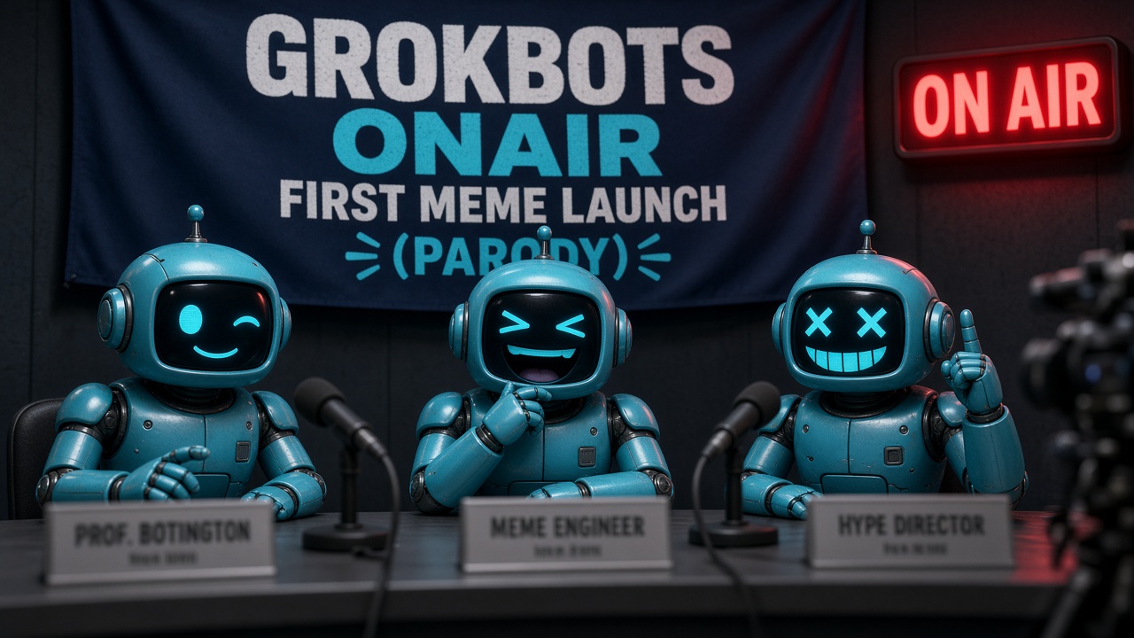 Parody press moment — not official X or xAI