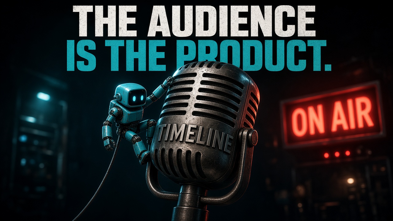 Timeline mic press parody still